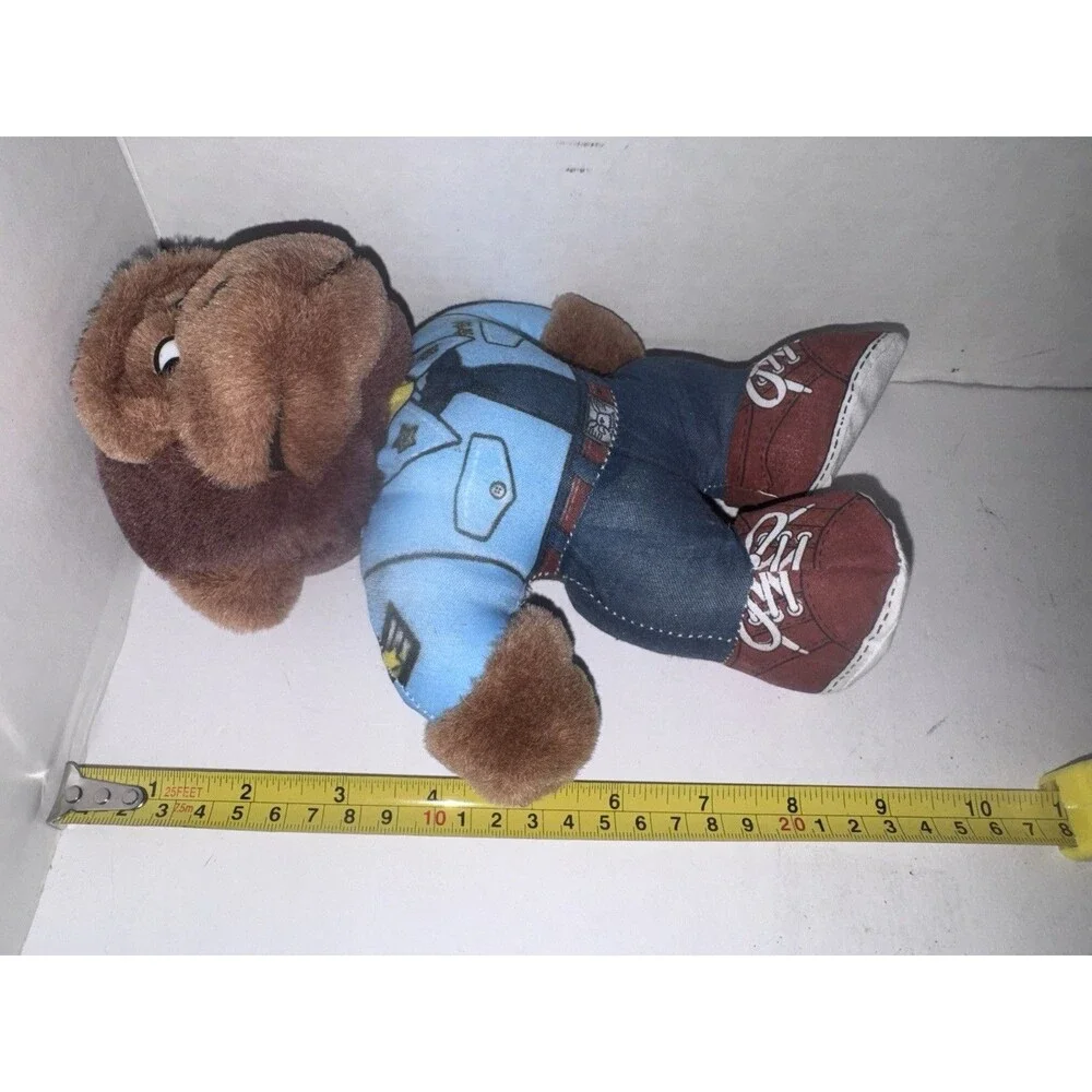Side Eye Monkey Plush Police Officer Stuffed Animal 10” Funny Cartoon Toy Meme